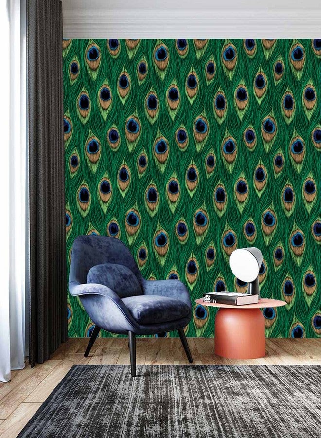 WallDaddy Pack Of 2 Wallpapers | | Wallpaper For Wall Sticker For Kitchen Wallpaper For Drawing Room And | Wallpaper For Bedroom Self Adhesive Green Wallpapers (Morepankh) - Image 4